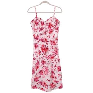 B. Moss Y2K floral dress sundress feminine babydoll preppy garden party pink